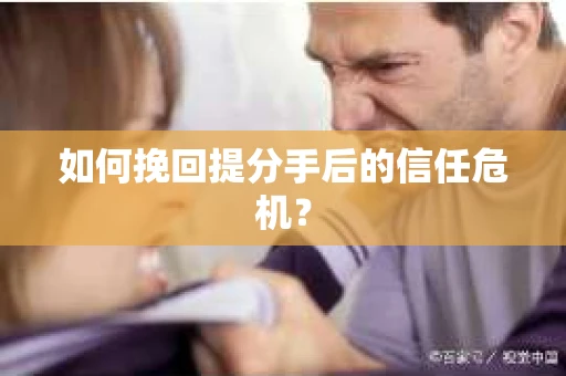 如何挽回提分手后的信任危机？