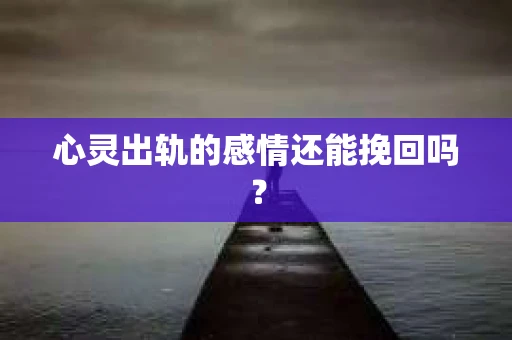 心灵出轨的感情还能挽回吗？