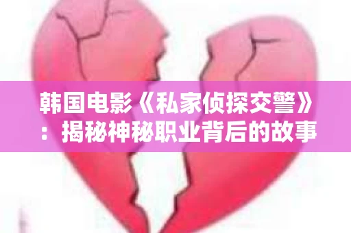 韩国电影《私家侦探交警》：揭秘神秘职业背后的故事