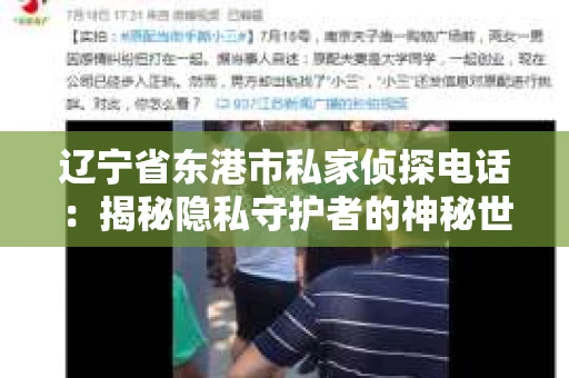 辽宁省东港市私家侦探电话：揭秘隐私守护者的神秘世界