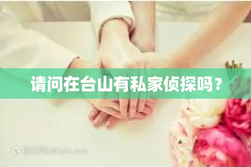 请问在台山有私家侦探吗？