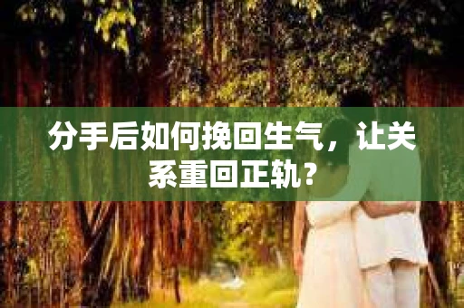 分手后如何挽回生气，让关系重回正轨？
