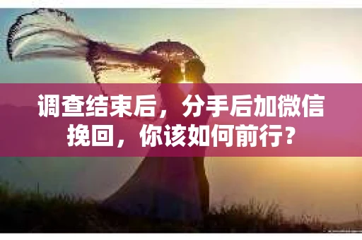 调查结束后,分手后加微信挽回,你该如何前行? 调查结束后,分手后加微信挽回,你该如何前行?